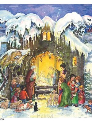 Adventscalendar A4 Nativity/Snow 21x29,7